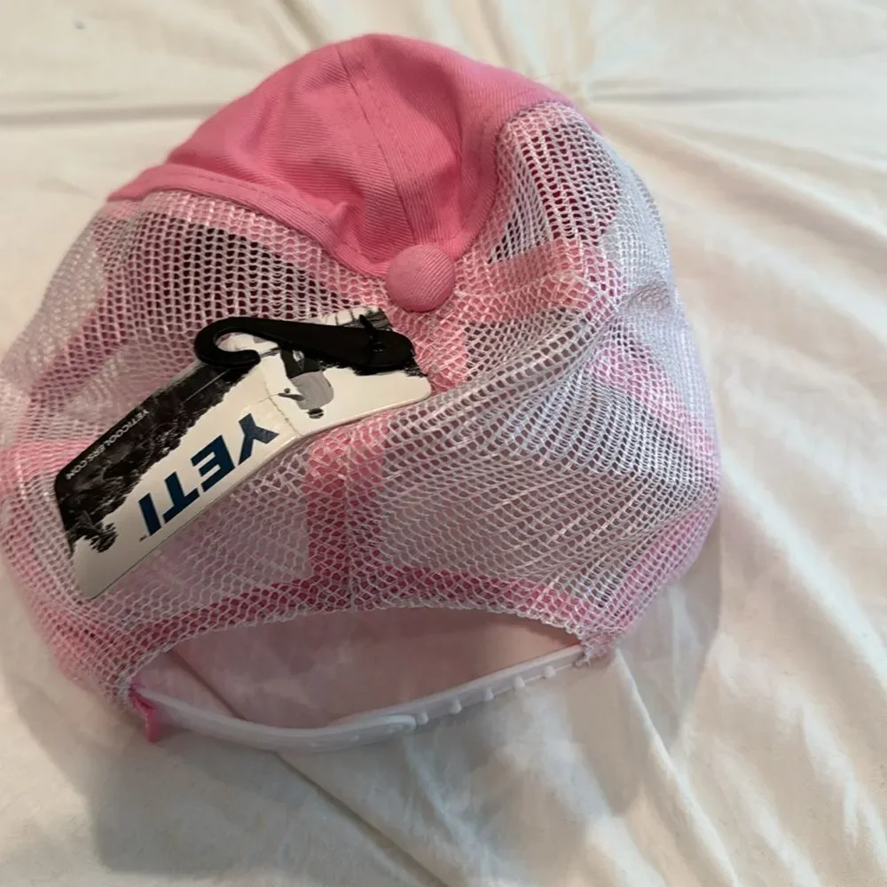Newest tag, pink, yeti, baseball cap hat